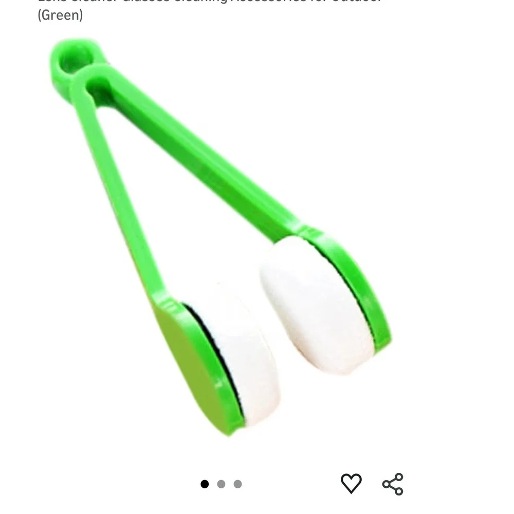 2pc Eyeglass lens Cleaner Brush Portable Soft Sun Glasses Clip‎ Tool Magnetic